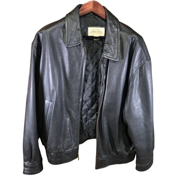 St. John's Bay Other - St. Johns Bay Authentic Black Leather Jacket L